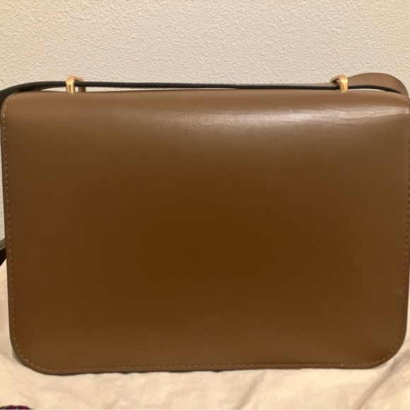 Tory Burch Eleanor Convertible Shoulder Bag in Moose with Receipt - Picture 2 of 12